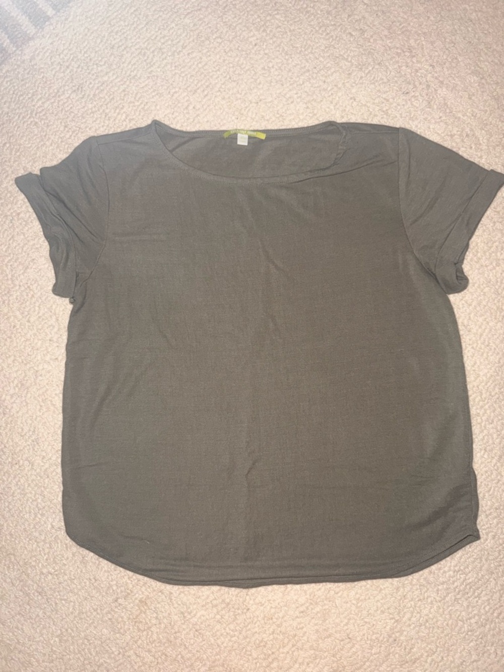 Gianni Bini Olive Short-Sleeve Crewneck Tee